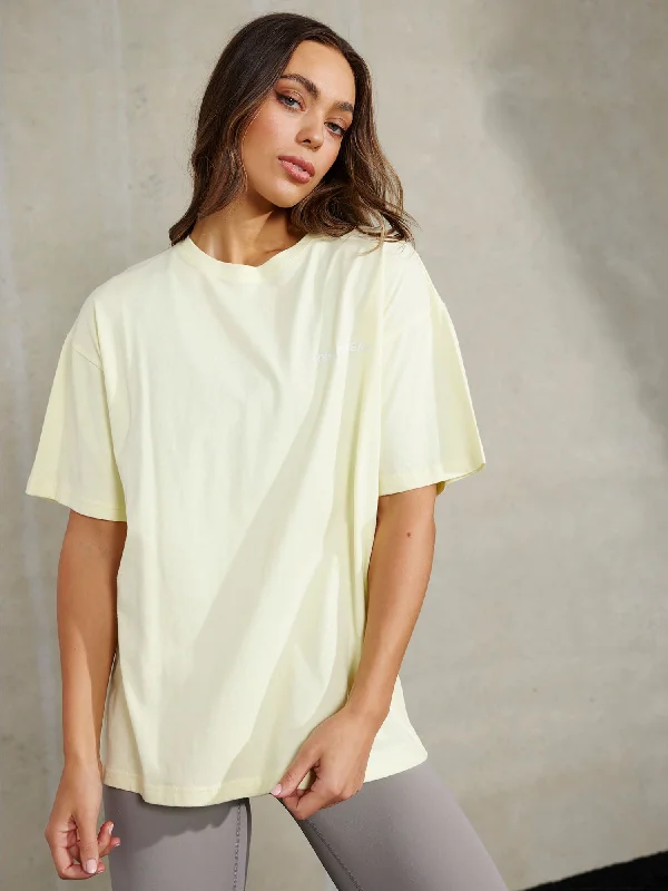 Embody Oversized T-Shirt - Lemon