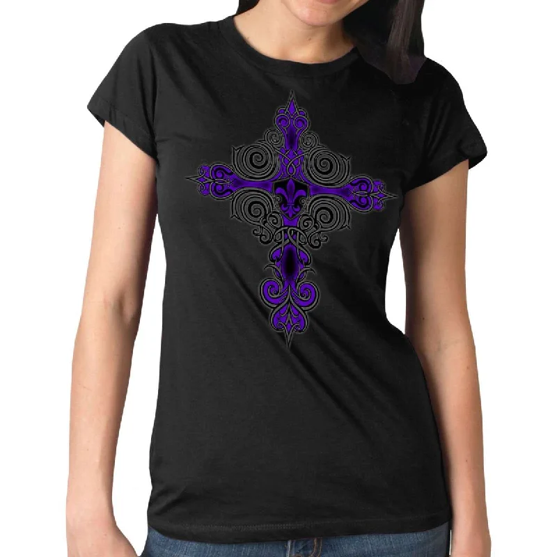 Hot Leathers Ladies Fleur De Lis T-Shirt GLR1522