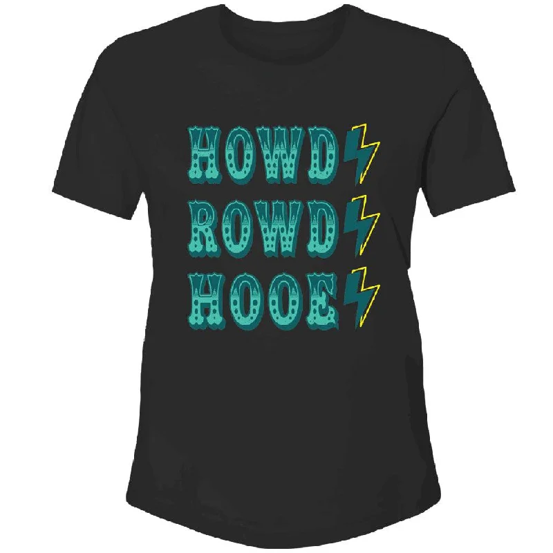 "Howdy Rowdy Hooey" Black Tee