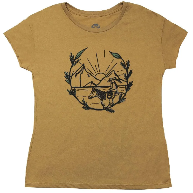 "Mountain Girl" Mustard Tee