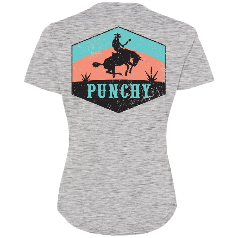 "Ranchero" Grey w/Teal/Orange Logo T-shirt