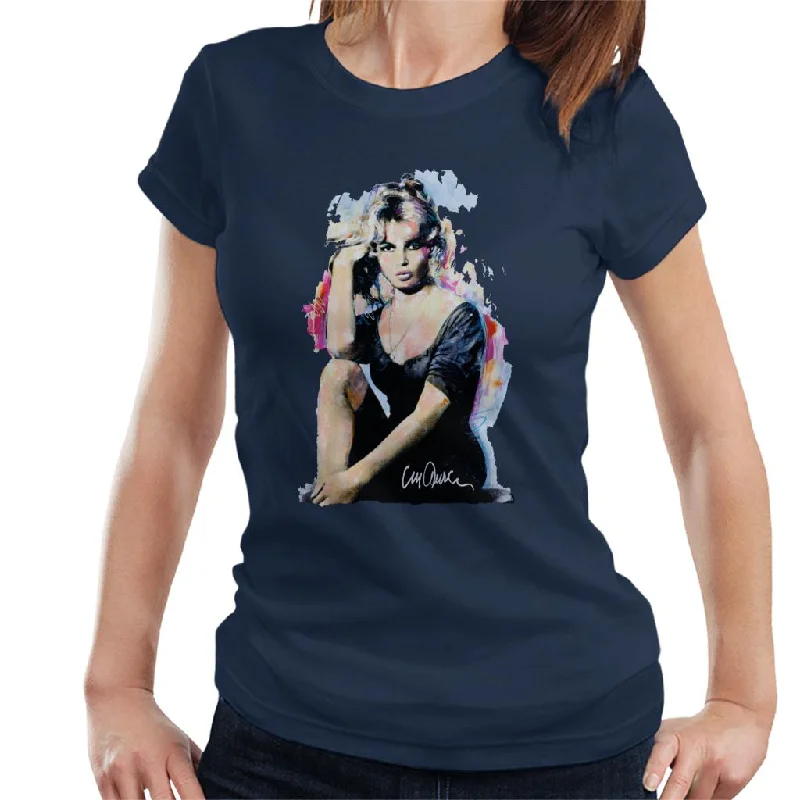 Sidney Maurer Original Portrait Of Actress Brigitte Bardot Women's T-Shirt