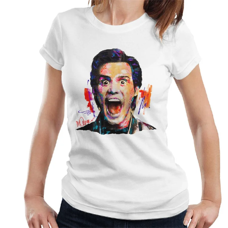 Sidney Maurer Original Portrait Of Jim Carrey Women's T-Shirt