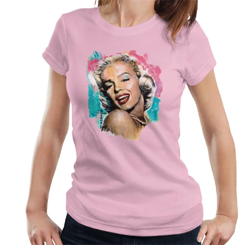 Sidney Maurer Original Portrait Of Marilyn Monroe Lipstick Women's T-Shirt