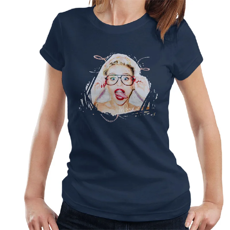 Sidney Maurer Original Portrait Of Miley Cyrus Women's T-Shirt