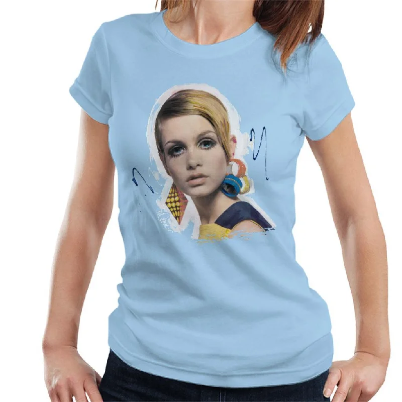 Sidney Maurer Original Portrait Of Twiggy Women's T-Shirt