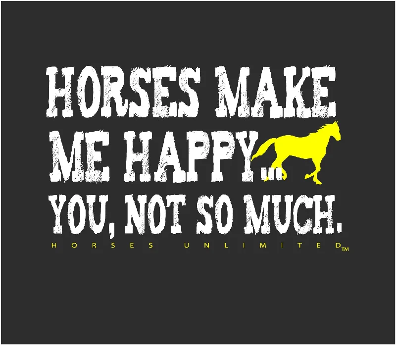 Women's Horses Unlimited Not So Much T-Shirt #UH-7633