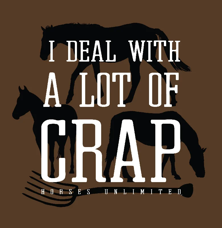 Women's Horses Unlimited Crap T-Shirt #UH-7656